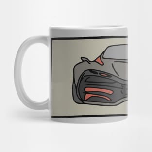 front of a super faster car Mug